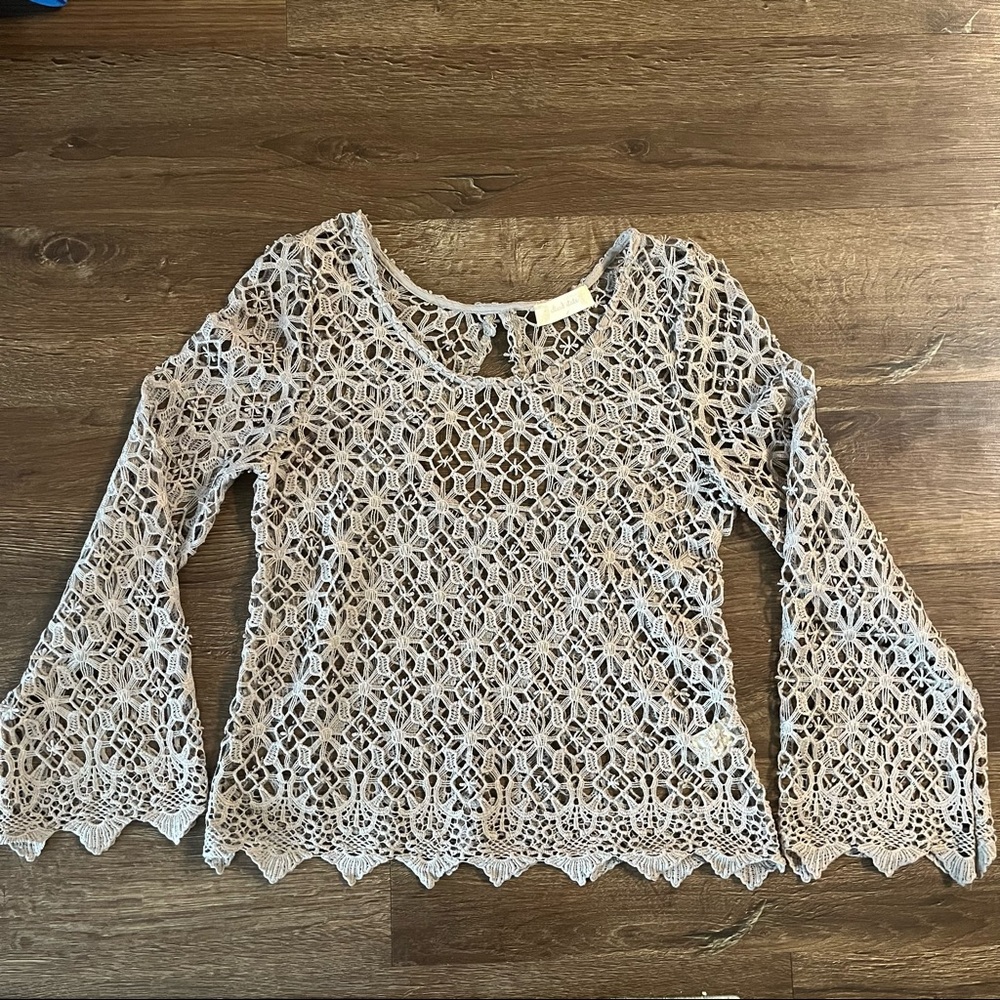 🎉 BOGO free 🎉 Crochet Long Sleeve Shirt